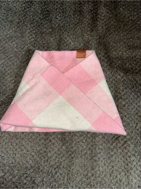 Pacific Hound Pink and White Bandeau Scarf Size Large